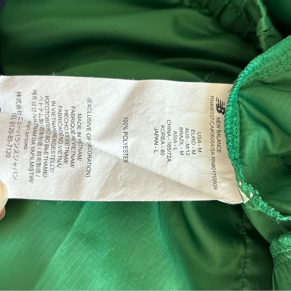 STAUD Green Track Pants with Navy Pocket Accents - Picture 13 of 14